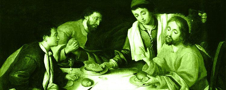 Jesús y los discípulos de Emaus