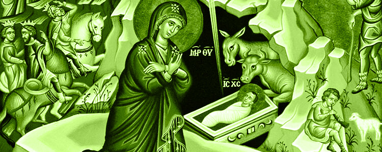 Escena de la Natividad de Jesús